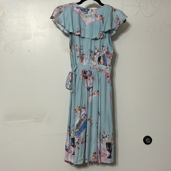 Anthropologie Maeve Postcard Rosalia Wrap Dress Size - Picture 5 of 5